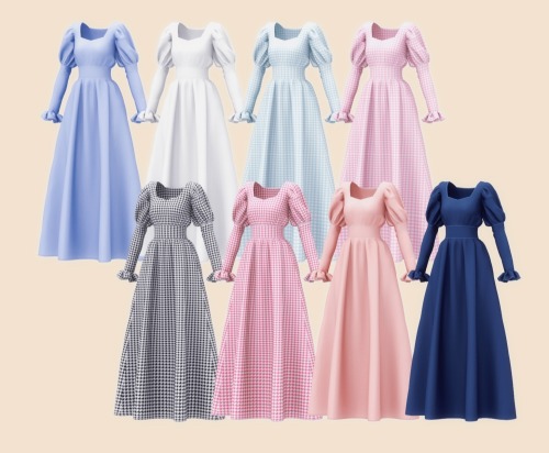 Long dress (To be published on 19 Apr) 21 colors Teen/YA/Adult/ElderTYPE: fullbody++++++++++++++++++
