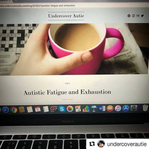 #Repost @undercoverautie (@get_repost)・・・Today’s blog postAutistic Fatigue and Exhaustion. Because I