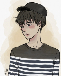 ohmilk:  Jonginnie doodle because new hair and I could help it ahhhh ; _ ; Sorry for the crappiness! 