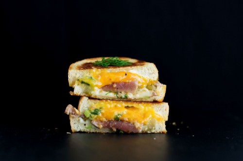 seared tuna grilled cheese