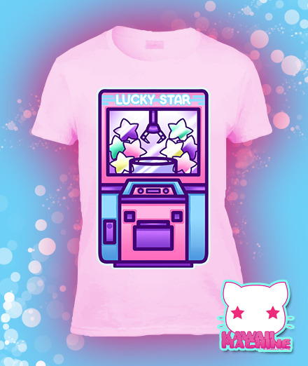 thekawaiimachine:  The Lucky Star UFO Catcher tee is now available in the shop! 