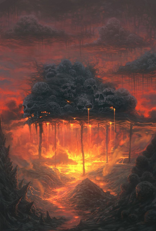 “Crying Sky” by Xueguo Yang is a chilling depiction of intense heat.