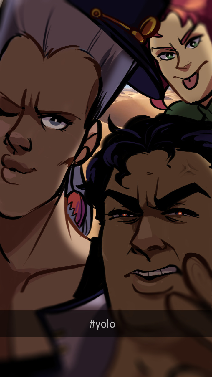 naruhodos:  guess who participated in #jojo_60min tonight the prompt was selfies