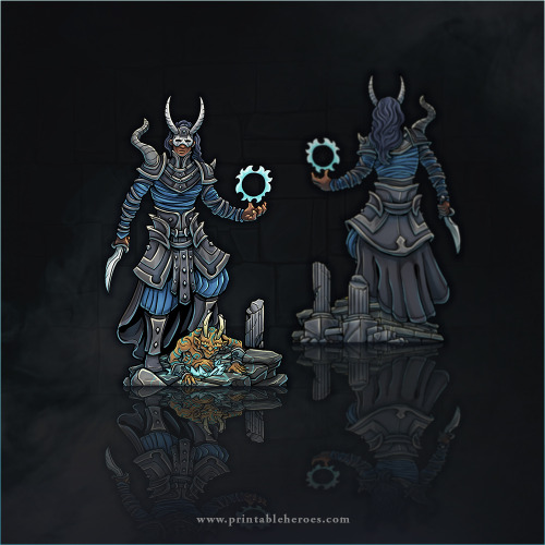 Added these Diabolist paper miniatures to the Printable Heroes website catalog which you can downloa