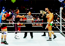 mith-gifs-wrestling:  Kevin Owens, trolling it up on Smackdown.