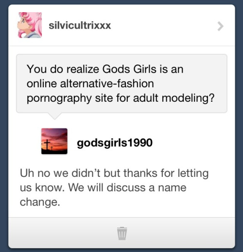 of-saudade:  liesintheskye:  0-without-0:  silvicultrixxx:  I cant  So many thumbs up.  hahahahaha this made me laugh  HAHAHAHAHA!  good church going girls forever.