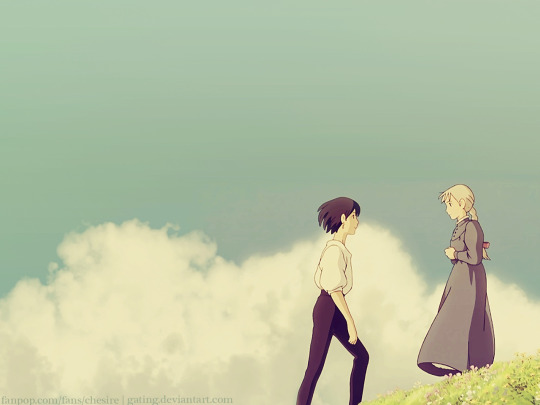 ackersexual:  shortie-levi:  can someone pleeease make an edit where mikasa and levi are sophie and howl from Howl’s Moving Castle in this scene?: I’d love u forever   u don’t have to say thank u 