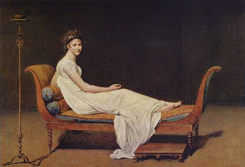 magrittee:Madame Recamier by Jacques-Louis David (1800) and Rene Magritte (1949)