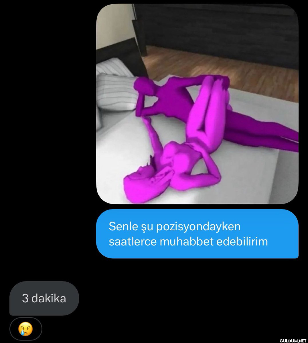 3 dakika Senle şu...