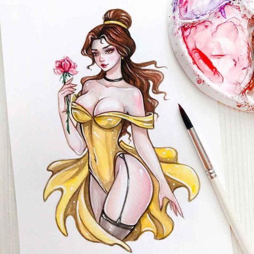 Belle  When I was little I really liked Belle. She was in contradistinction to from the other of Dis