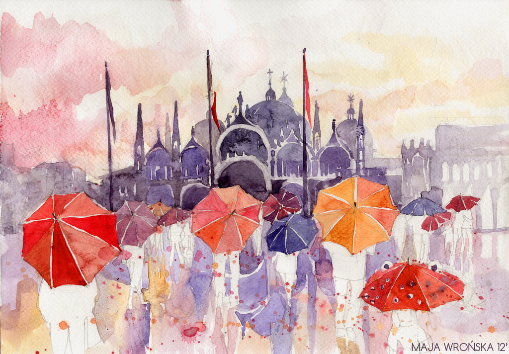 just-art:  Watercolor painting by Maja Wrońska  