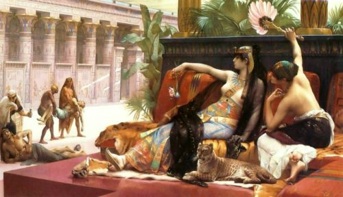 Cleopatra Testing Poisons on Condemned Prisoners by Alexandre Cabanel (click to enlarge)