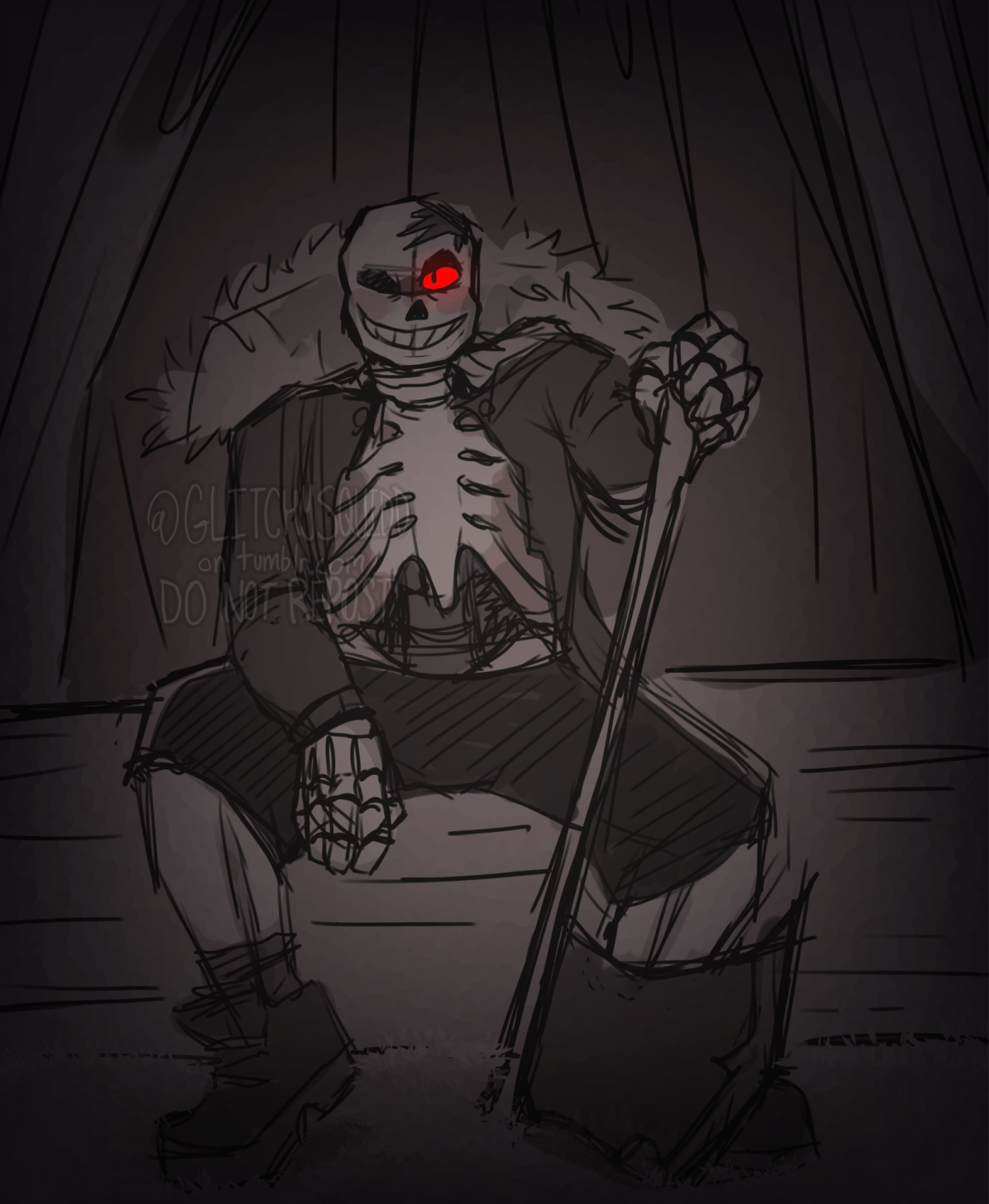 indefinite hiatus. — someone asked for horror sans but I don't really