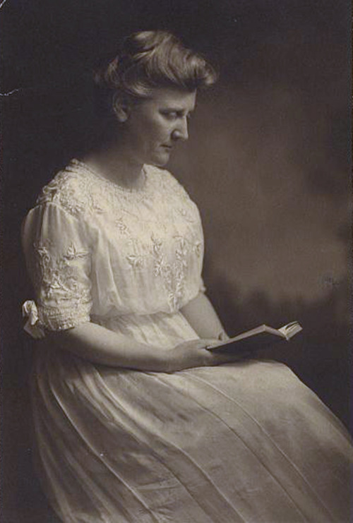 Mary White Ovington reading (c.1910). Photograph. NAACP Collection, Prints and Photographs Division,