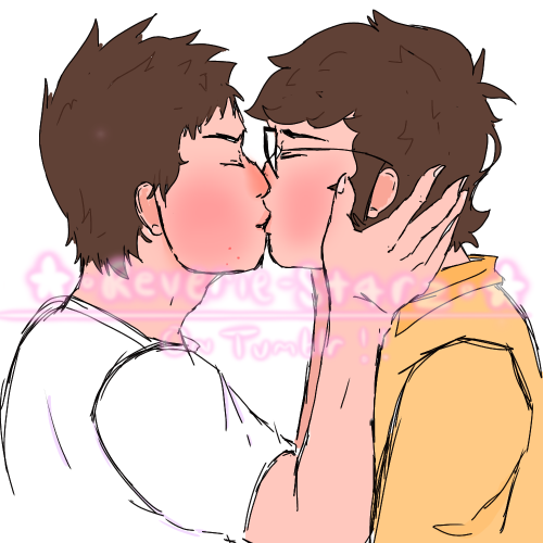 Teenage Stan And Ford Kissing >:3