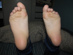 feetfetisher:  My GF feet. So sweet. Reblog
