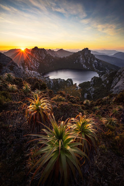 wetravelandblog:  Lake Oberon, Western Arthurs - Tasmania by Crispy_Scapes Love these landscape shots? Check us out on Facebook!!!!! http://ift.tt/1AV1HOx