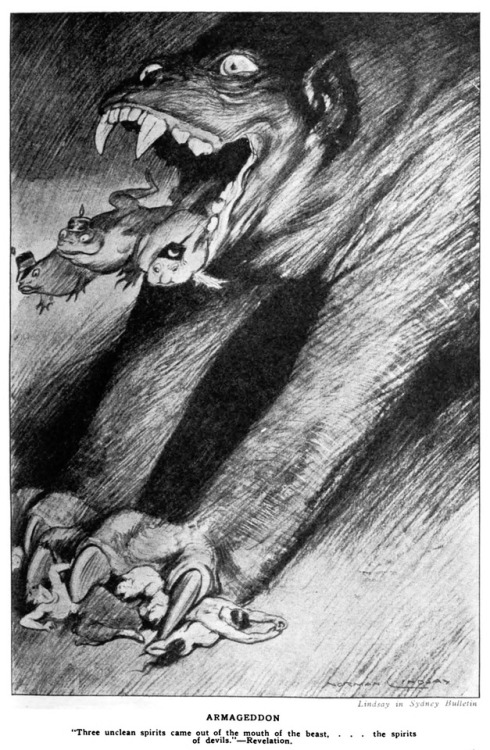 Norman Lindsay (1879-1969), &lsquo;Armageddon&rsquo;, &ldquo;Cartoons Magazine&rdquo;, Vol. 14, 1918