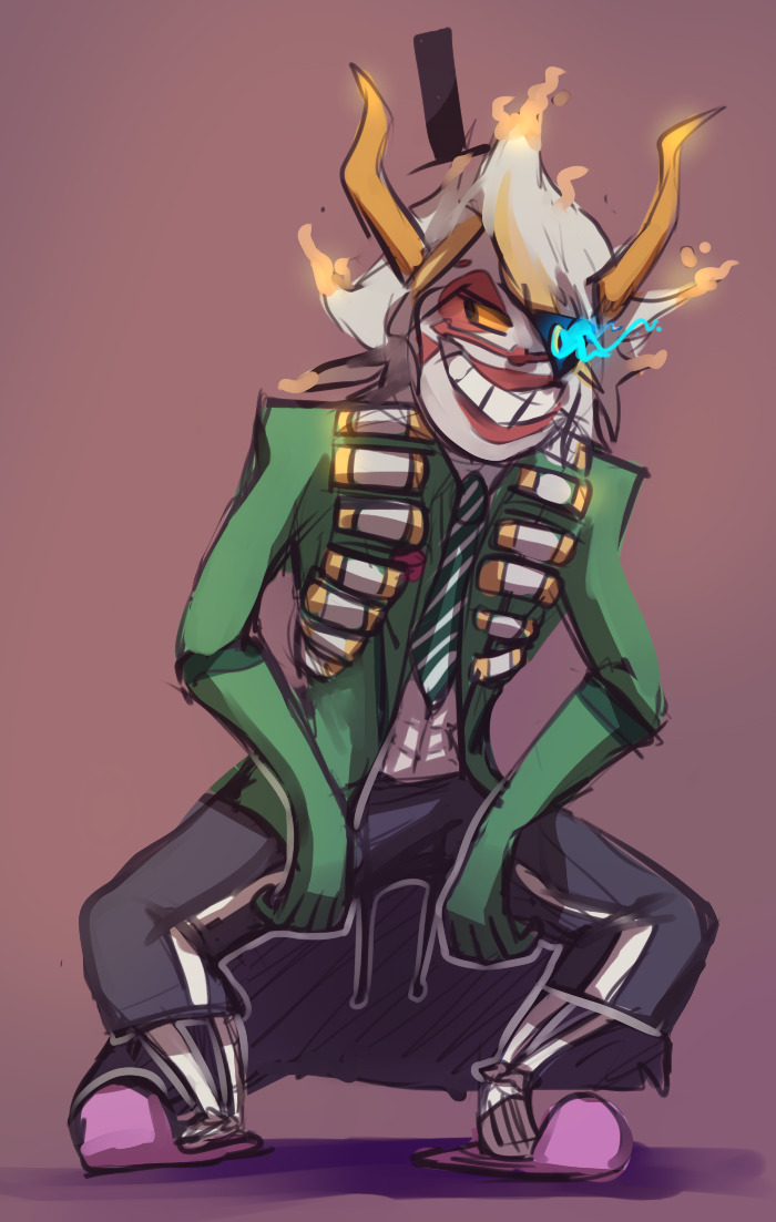 traumatizedterezi:  96galdeco:  this is my satanic fusion of sans, the once-ler,