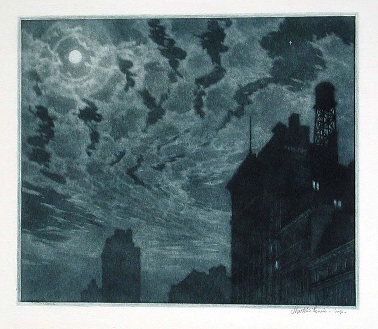 red-lipstick:Martin Lewis (b. Castlemaine, Victoria, Australia, 1881–1962) - Winter