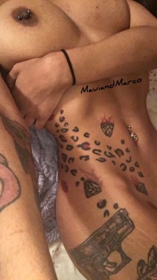 mauiandmarco:  Piercings , tattoos , &amp; titties .. 😝