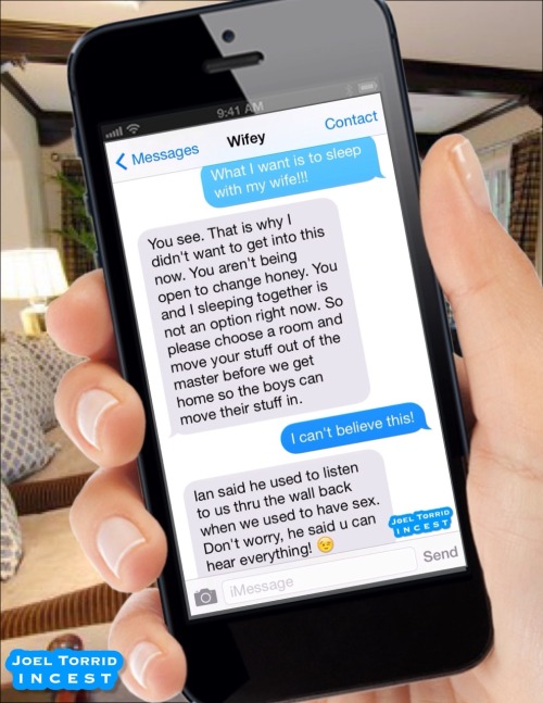 joeltorridisurdaddy:  VACATION ALONE WITH THE BOYS  A wife’s text conversation with her husband about her vacation with their two sons.  Part 5 of 5