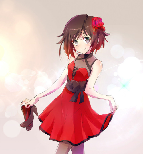 red-like-roses:jesper-mojo:Red rose Garden@tsundere-bellwether Ruby as… Ruby!