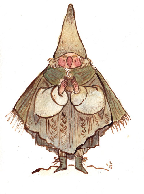 cornflakesdoesart:haiku-robot:cornflakesdoesart:Some manó or gnomes. My fascination and knowledge of them comes from the