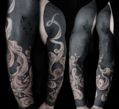 ink-its-art:  Stunning black tattoos by Jonny Breeze. He is a tattoo artist working between London and Brighton.