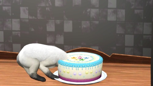 simsgonewrong:I freaking love cake.