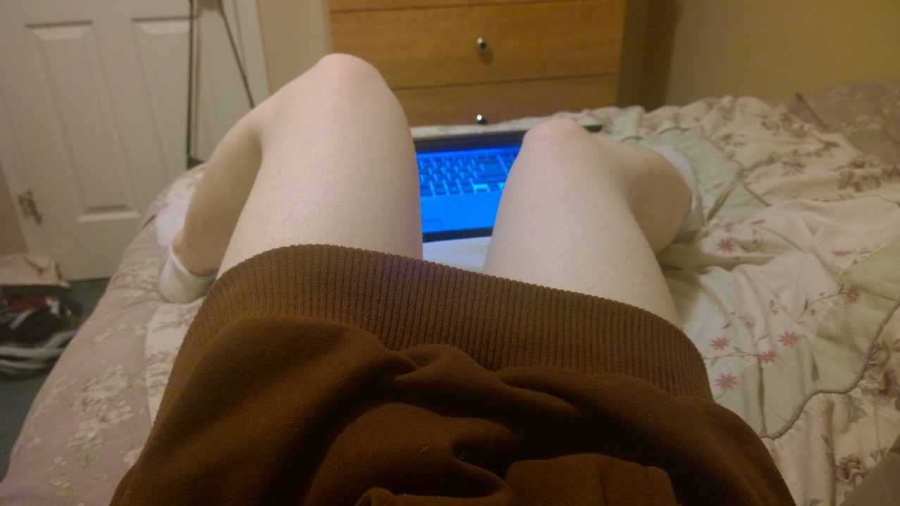 cherryfembutt:  Pants (or panties) are for squares, and I think myself a little rounder