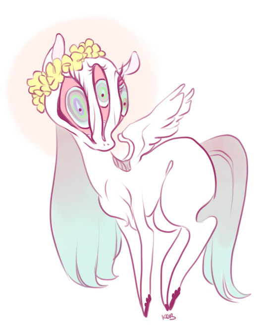 theveryworstthing:  yesterday when i was super mad i doodled up some pretty pony