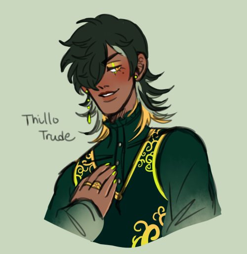 hehe another eah oc dump…. Thillo Trude is the child of Frau Trude. They’re a third year roya