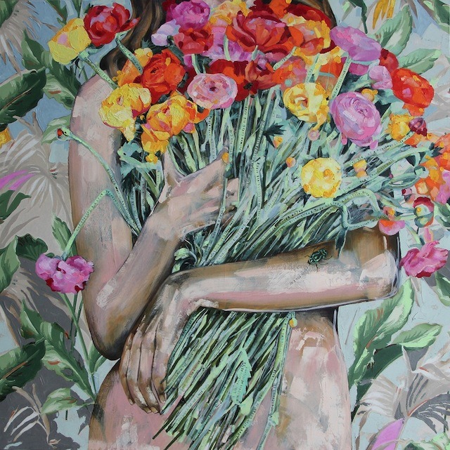 wordsnquotes:  artsnskills:Wallflowers by Jessica Watts  Australian painter Jessica