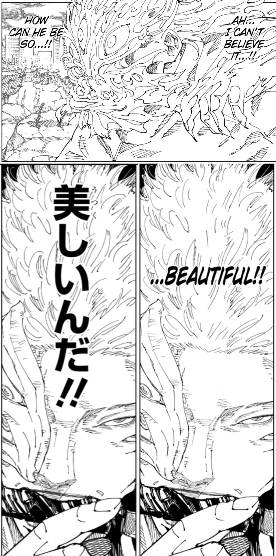 Kashimo calls Sukuna beautiful.
Ch 238 Pgs 3-4