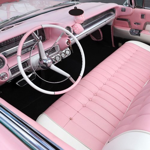 utwo:P I N K 1959 Cadillac Series 62 Convertible © barrett jackson The Pink Stuff!