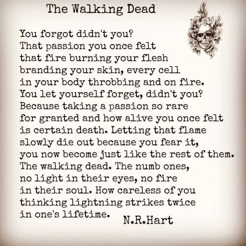 “The Walking Dead” never lose your a Halloween poem #nrhart #nrhartpoetry #halloween #nr
