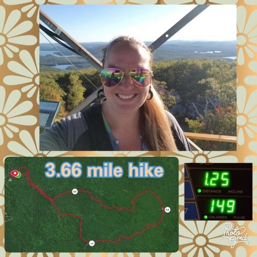 Finally got our hike in today! And it was gorgeous out! The 360° view from the fire tower was worth 