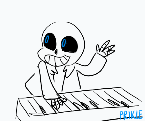 pearlzhang:  someone made a rly awful MIDI ver of megalovania so i made a gif for