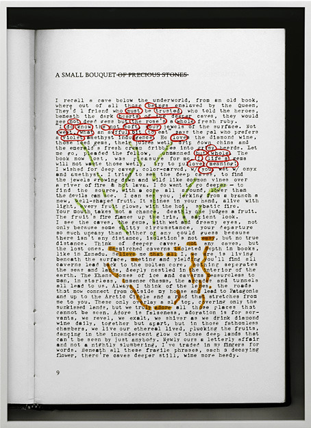 visual-poetry:  »a small bouquet by frank o’hara« by natalie czech  natalie czech