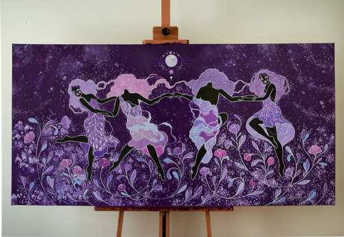 ninasatie:  ’.✧ 。¨ Jupiter’s Dancers ˚ ¨✩。 .✵ ´  70 x 140 cm ━━ 