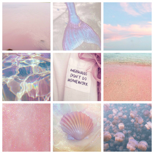 berningers:pink mermaid aesthetic.