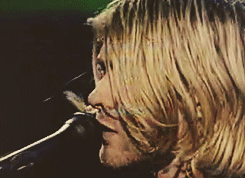 nirvana-gifs:   I’m a much happier guy than a lot of people think I am. -Kurt Cobain 