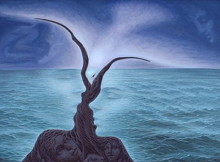 learnarthistory:Kiss of the Sea by Octavio Ocampo #surrealism #art t.co/ZwFJEUGTqc