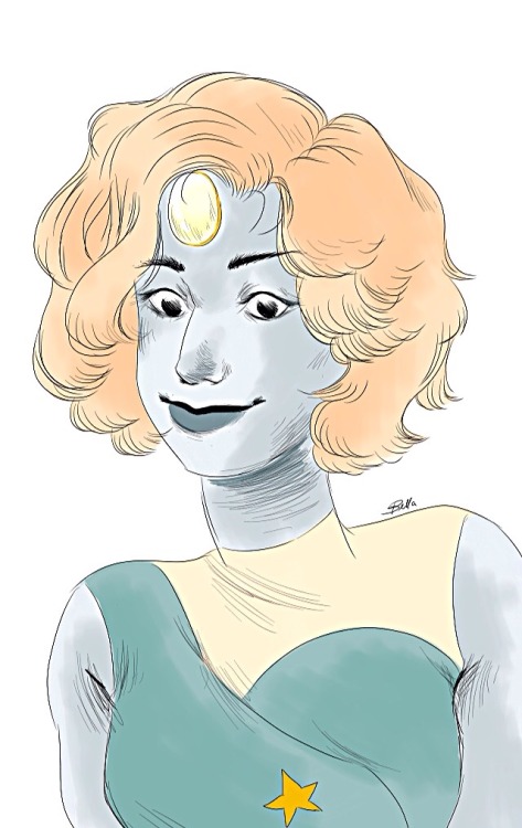 bella-aubrie:  I drew more Pilot Pearl!! The design came from one of the posters! Here’s the link if you want to see it!: http://fanaru.com/steven-universe/image/29710/steven-universe-poster-picture/ 