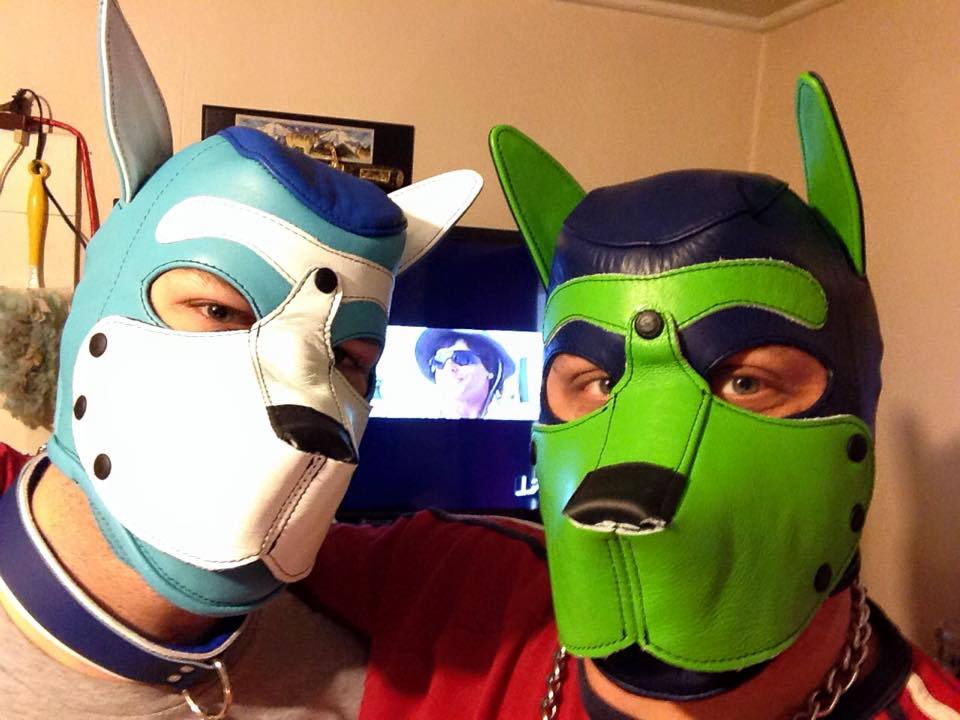 sir-r-lucky2:  bearconcentrate:  Absolutely rocking the mrsleather custom pup hoods.