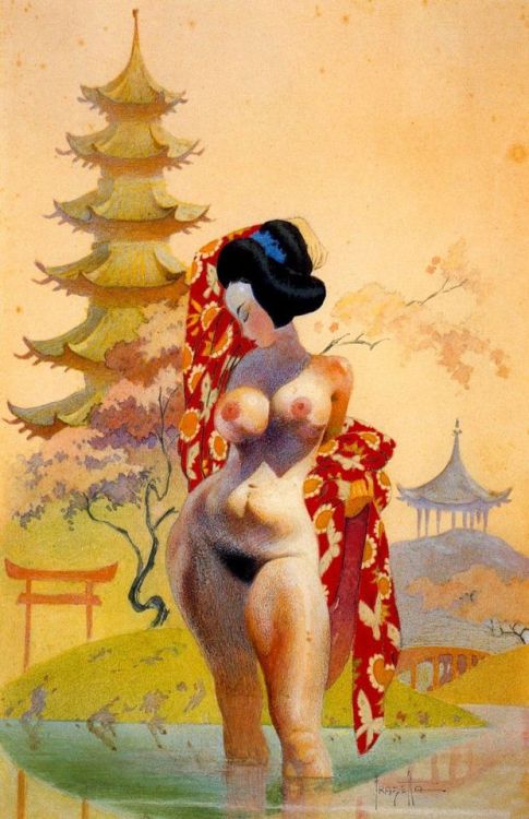 she-initiates:  GEISHA Frank Frazetta