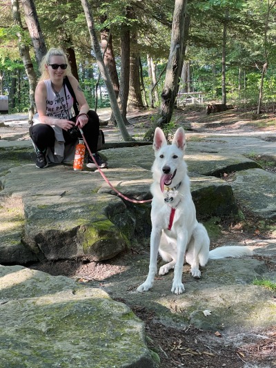 It was a beautiful summer evening for a date night hike with my girls, Astrid had