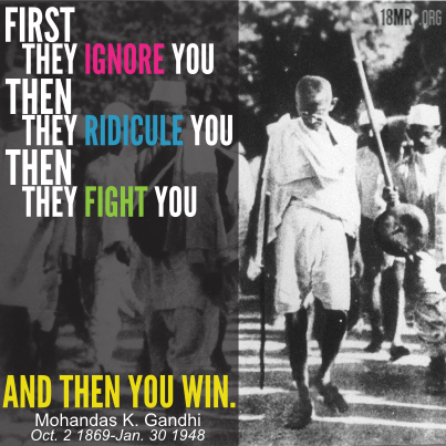Happy birthday, Mahatma Gandhi!Today is the International Day of Non-Violence, in honor of Gandhi&rs