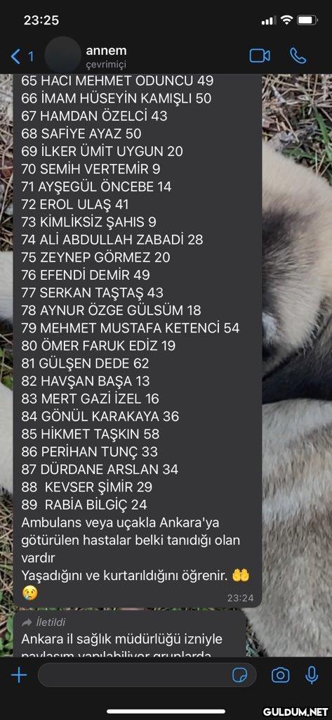 ANKARA'YA GÖTÜRÜLEN...